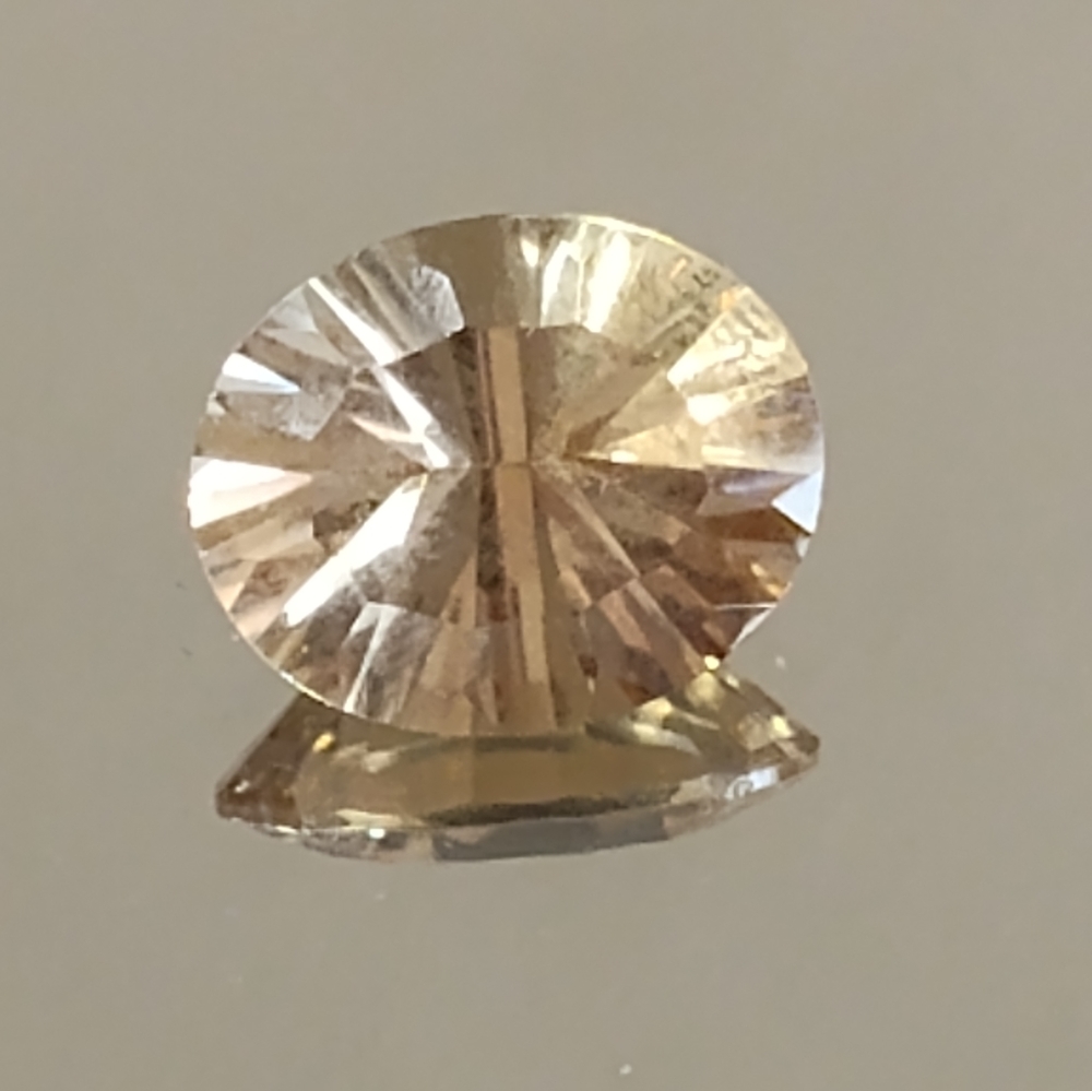 Loose champagne quartz gemstone